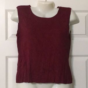 Burgundy Banana Republic Sleeveless Top